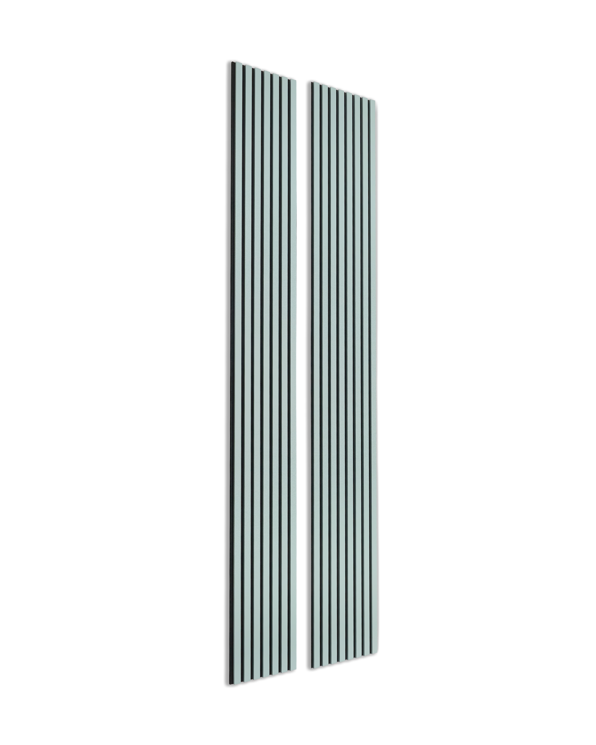 Akupanel | Acoustic Panel / Colored, Cloud, Black Felt, 240 x 60 cm